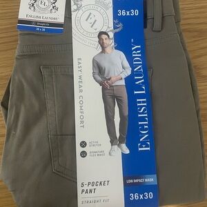 English Laundry Men's Tan 5-Pocket Pants 36 x 30